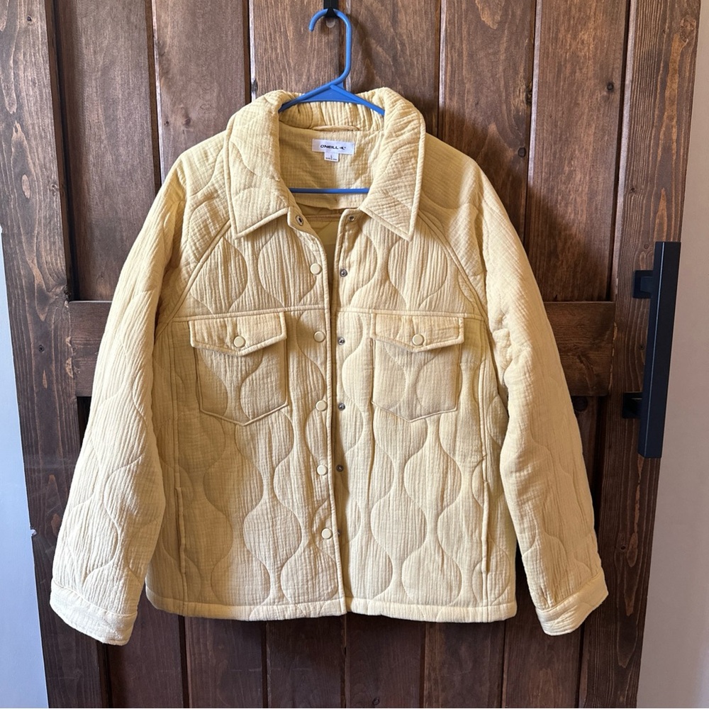 O’Neill Emet Quilted Jacket - Yellow - L - Picture 2 of 7